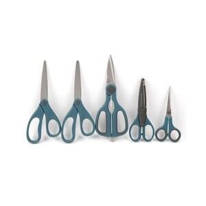 ANVIL Brand Comfort-Grip Handled Scissors for Crafting (5-Piece Set)